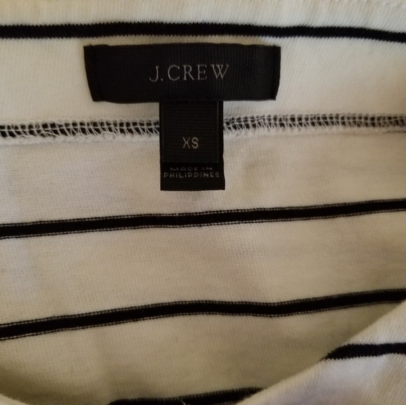 J. Crew 100% Cotton Le Velvet Bow Stripe Shirt - Picture 5 of 7